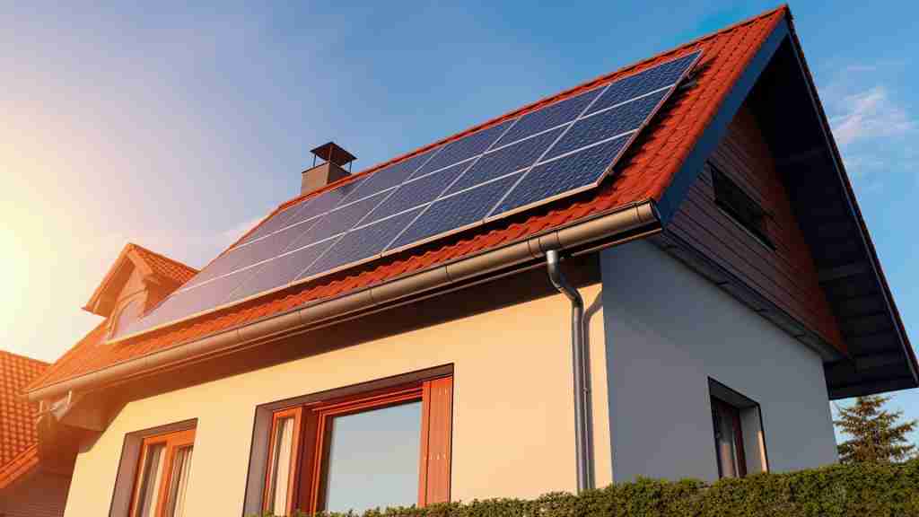 Residential solar panels installed on a San Diego home roof