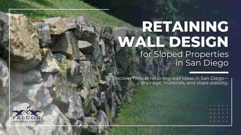 A guide to retaining wall design for hillside homes in San Diego