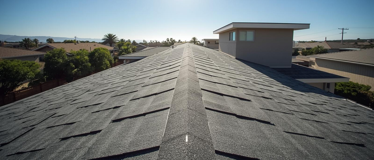 Reliable asphalt shingle roofing with UV and moisture protection