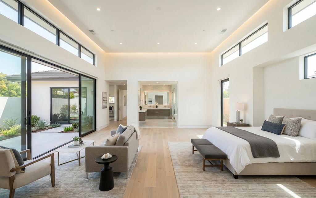 Modern open-concept living space