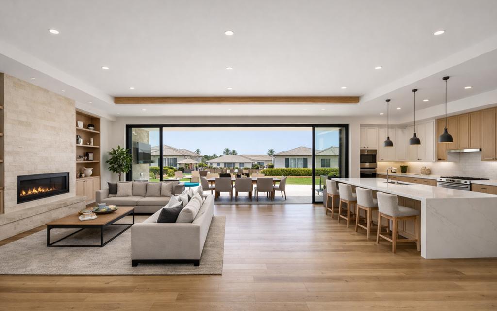 Beautifully remodeled San Diego backyard living space