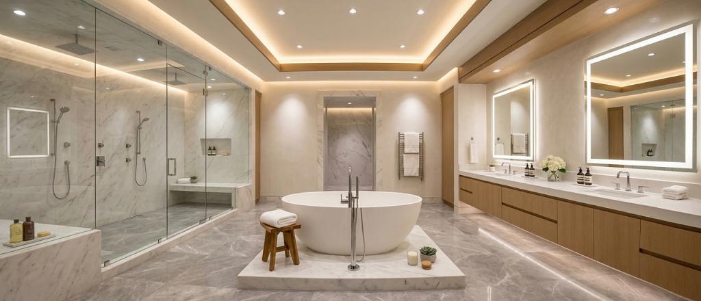 Luxury Freestanding Bathtub focal point
