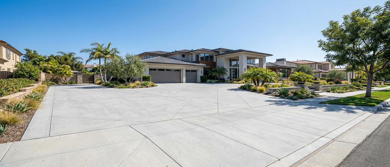 Custom paver patio with modern outdoor furniture