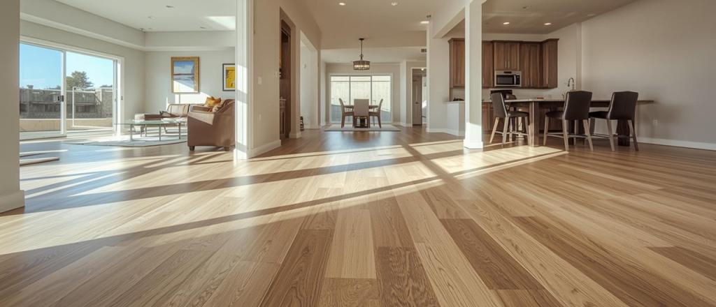 Elegant hardwood flooring installation