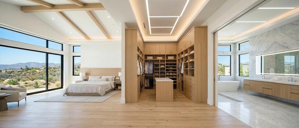 Luxury Primary Suite Addition with spa-style bathroom