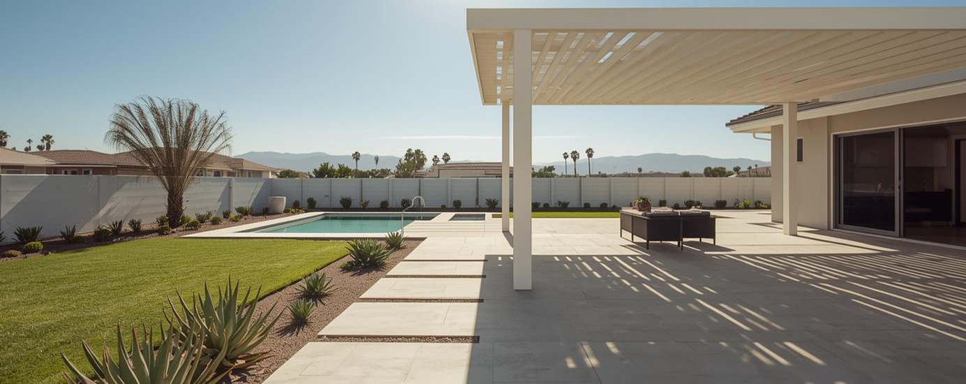 Landscape design optimized for sun and shade